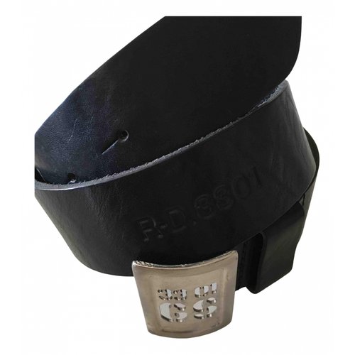 Pre-owned G-star Raw Leather Belt In Black