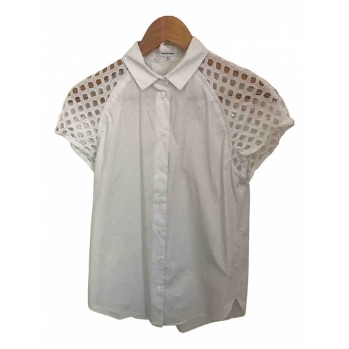 Pre-owned Carven White Cotton Top