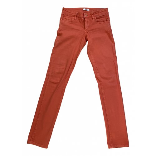 Pre-owned Liujo Slim Jeans In Orange