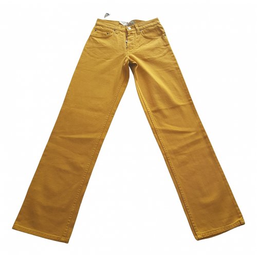 Pre-owned Levi's Straight Jeans In Yellow