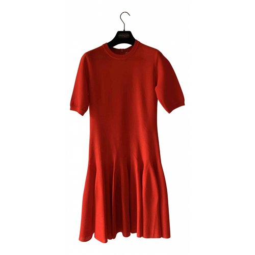 Pre-owned Givenchy Silk Mid-length Dress In Red