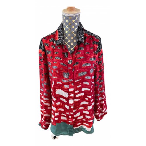 Pre-owned Balenciaga Silk Blouse In Red