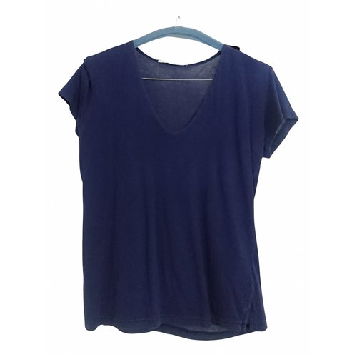Pre-owned Allude Blue Cotton Top