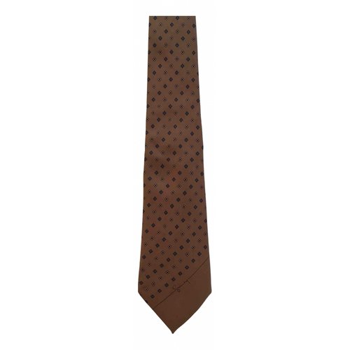 Pre-owned Givenchy Silk Tie In Brown