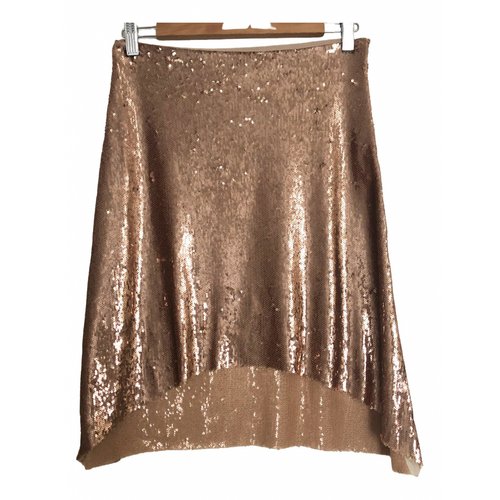 Pre-owned Jucca Mid-length Skirt In Gold