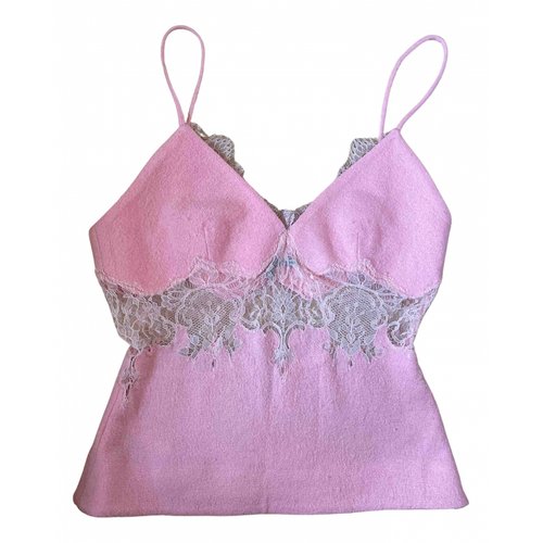 Pre-owned Ermanno Scervino Wool Corset In Pink