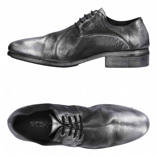 Pre-owned Marsèll Leather Lace Ups In Silver