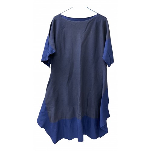 Pre-owned Issey Miyake Mid-length Dress In Navy
