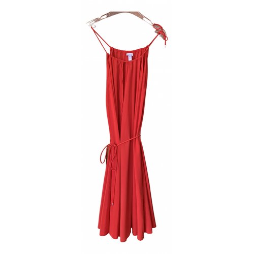 Pre-owned La Perla Silk Mid-length Dress In Red