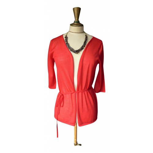 Pre-owned Lanvin Cashmere Cardigan In Red