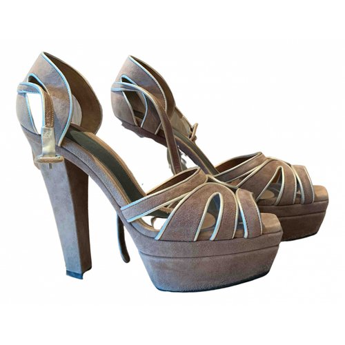 Pre-owned Marni Sandals In Grey