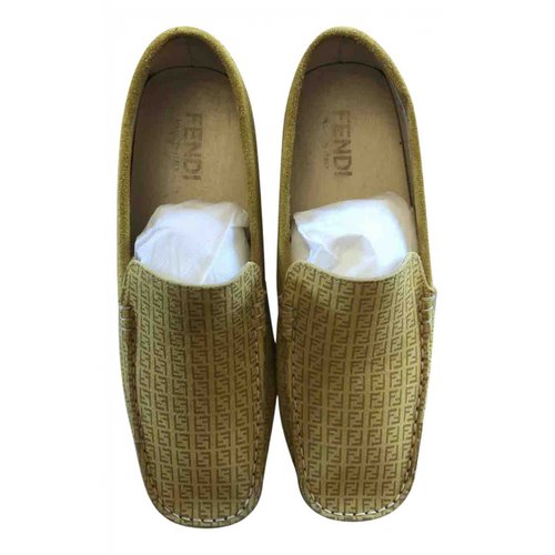 Pre-owned Fendi Flats In Yellow