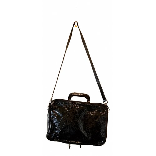 Pre-owned Free Lance Leather Satchel In Black