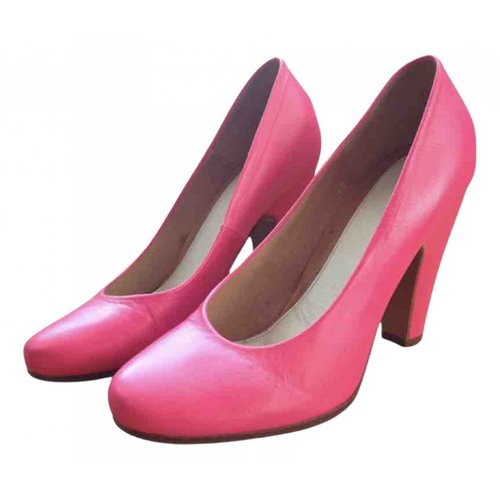 Pre-owned Maison Margiela Leather Heels In Pink