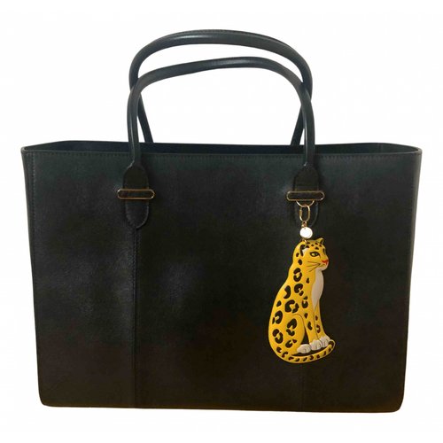 Pre-owned Charlotte Olympia Leather Tote In Black