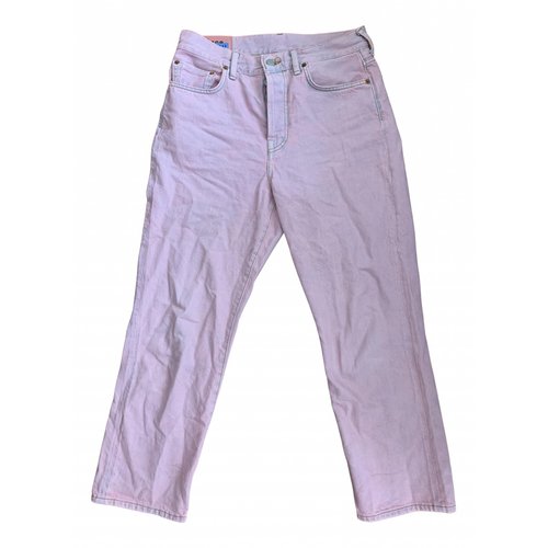 Pre-owned Acne Studios Straight Jeans In Pink