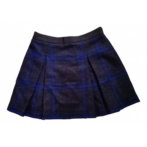 Pre-owned Ted Baker Wool Mini Skirt In Multicolour