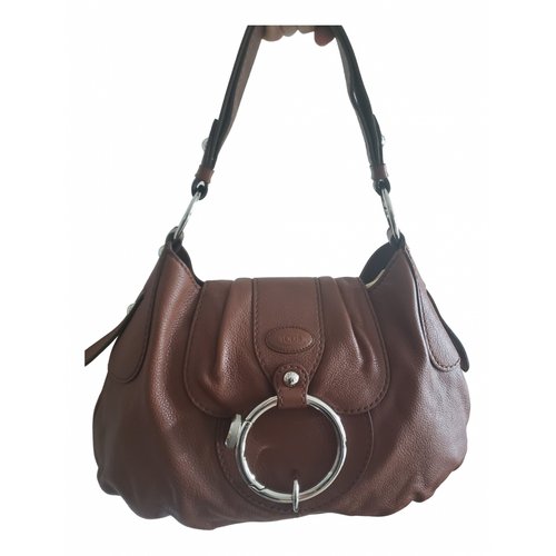Pre-owned Tod's Leather Handbag In Brown