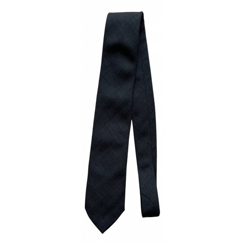Pre-owned Jil Sander Wool Tie In Anthracite