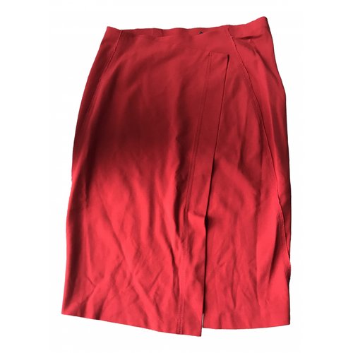 Pre-owned Donna Karan Mid-length Skirt In Red