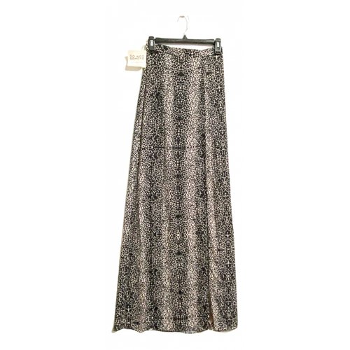 Pre-owned Fame And Partners Maxi Skirt In Beige