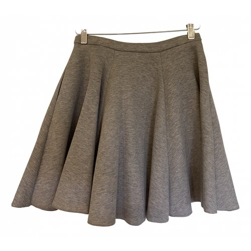 Pre-owned Msgm Mini Skirt In Grey