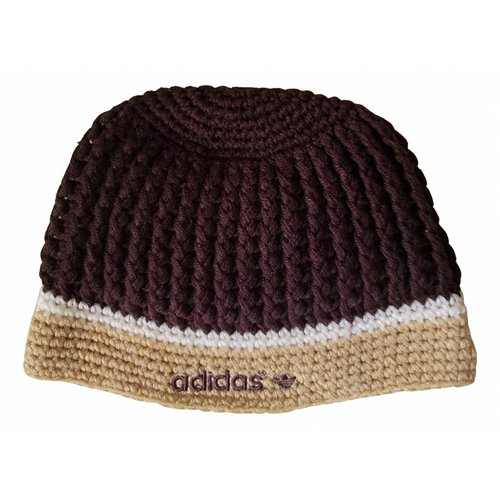 Pre-owned Adidas Originals Beanie In Brown