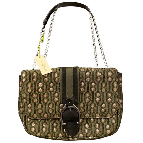 Pre-owned Longchamp Amazone Cloth Crossbody Bag In Green