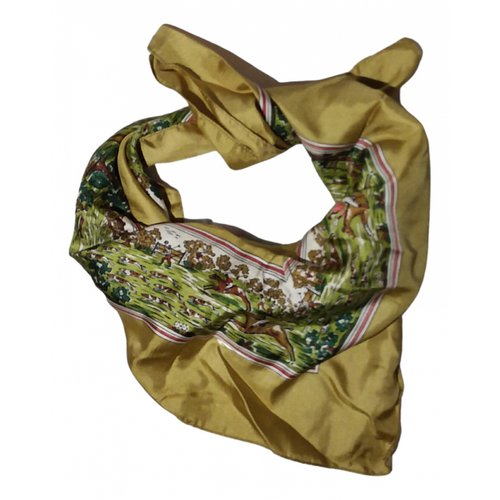Pre-owned Liberty Of London Silk Scarf In Yellow