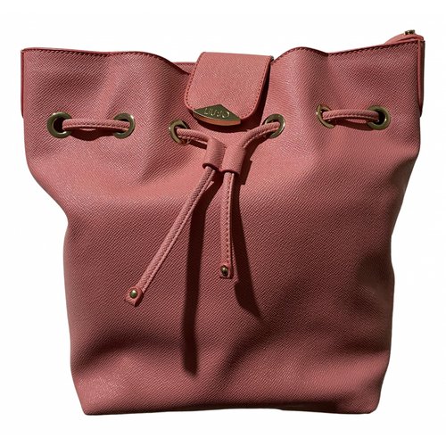 Pre-owned Liujo Leather Crossbody Bag In Pink