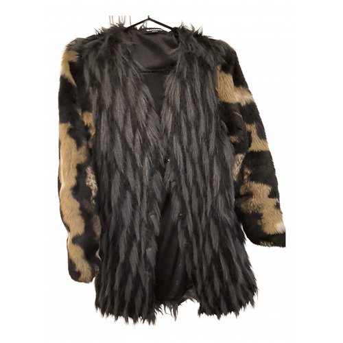Pre-owned Glamorous Faux Fur Coat In Multicolour