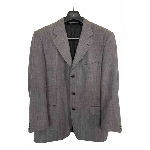 Pre-owned Balmain Wool Jacket In Grey