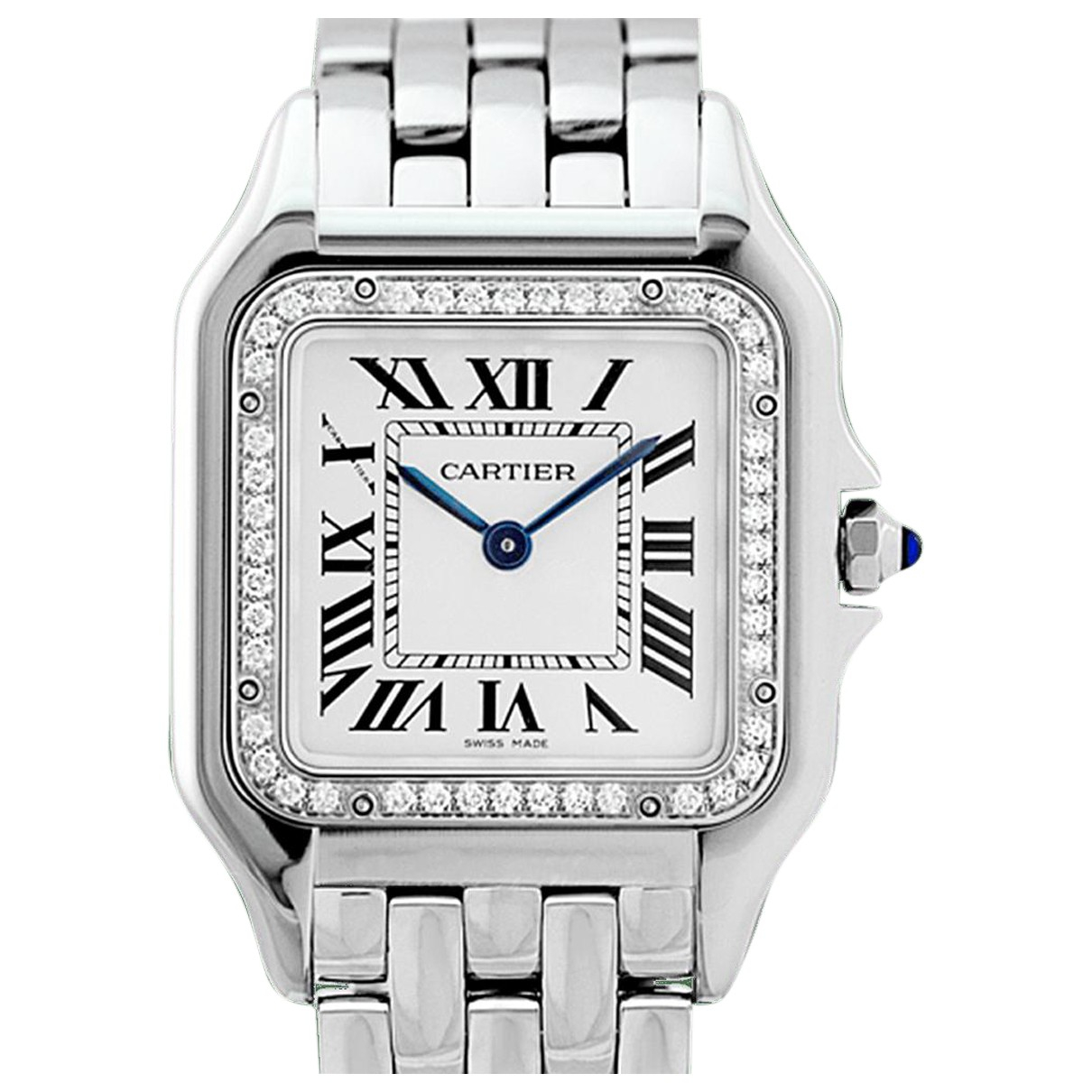 Pre-owned Cartier Panthã¨re Watch In White | ModeSens