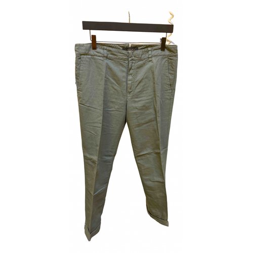 Pre-owned Golden Goose Straight Pants In Green