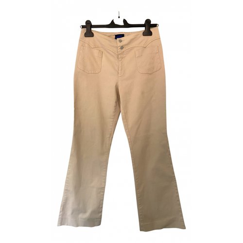 Pre-owned Aigner Trousers In Beige
