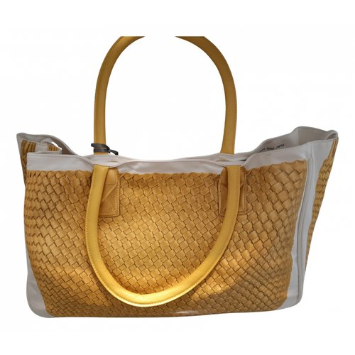 Pre-owned Pomikaki Cloth Handbag In Yellow