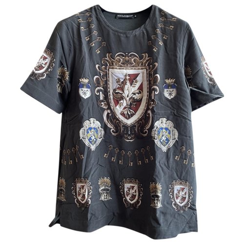 Pre-owned Dolce & Gabbana Silk T-shirt In Black