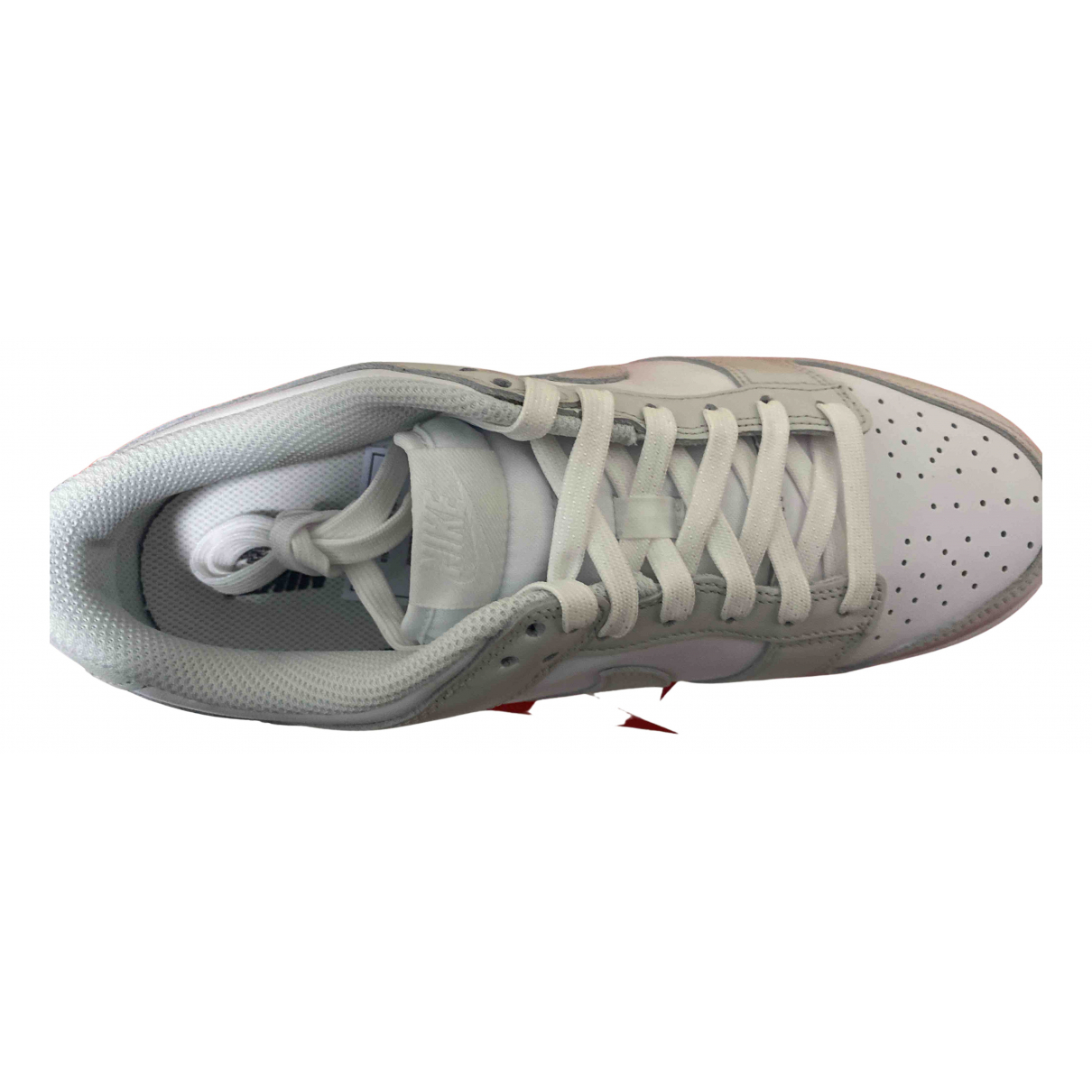 Shop Pre-owned Nike Sb Dunk Leather Low Trainers In Grey