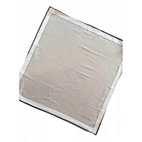 Pre-owned Pierre Balmain Silk Handkerchief In Grey