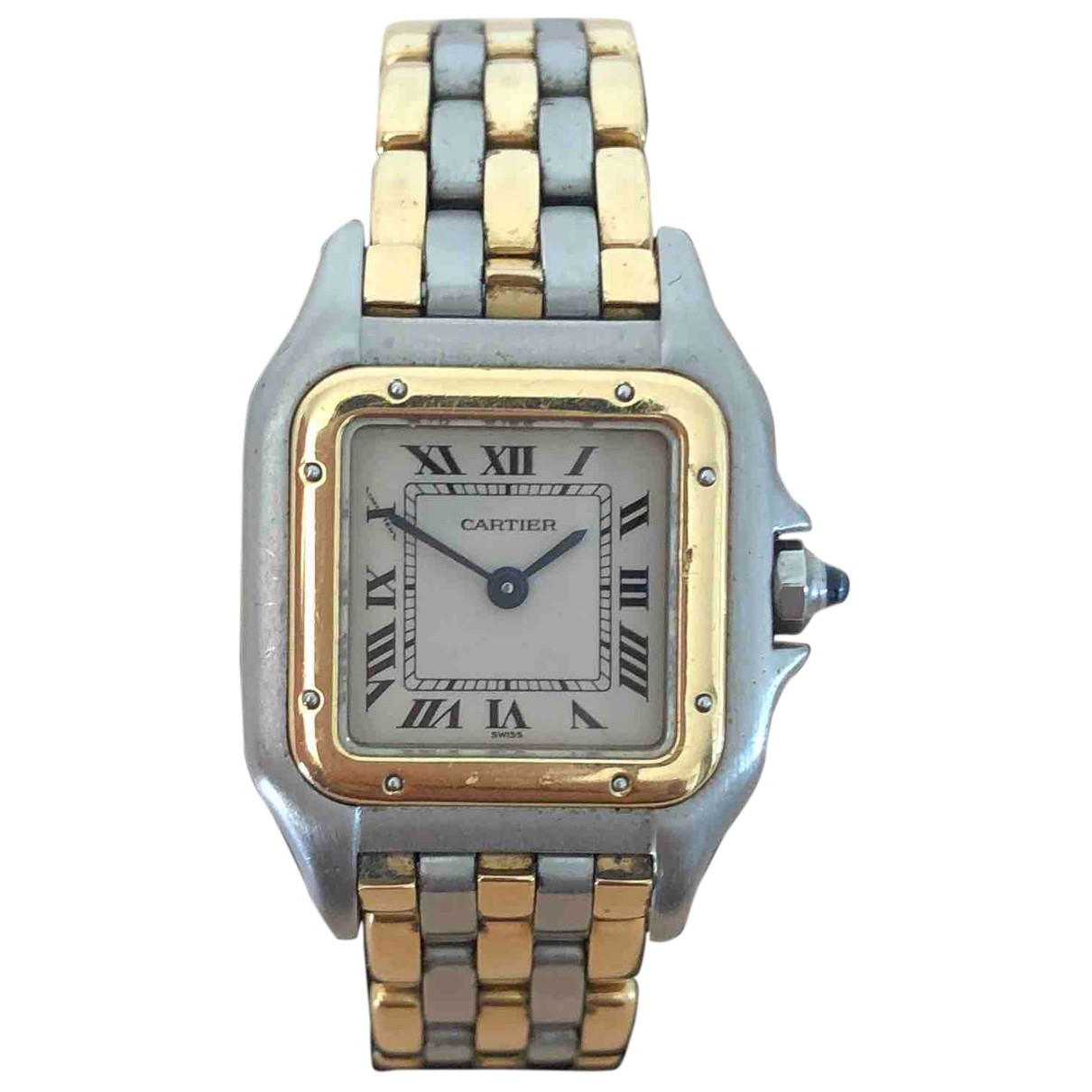 Pre-owned Cartier Panthã¨re Watch In 
