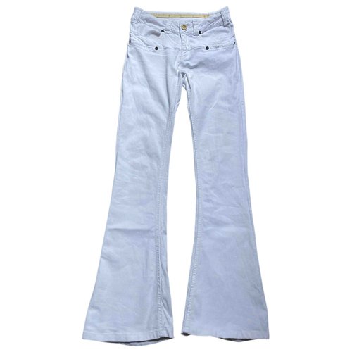Pre-owned Dondup White Cotton - Elasthane Jeans