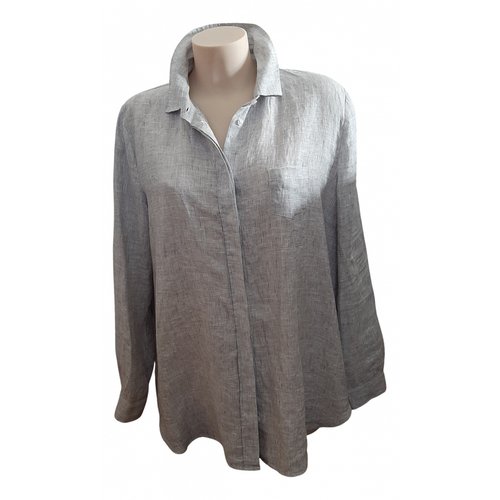 Pre-owned Marella Linen Shirt In Grey