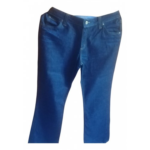 Pre-owned Lee Straight Pants In Blue