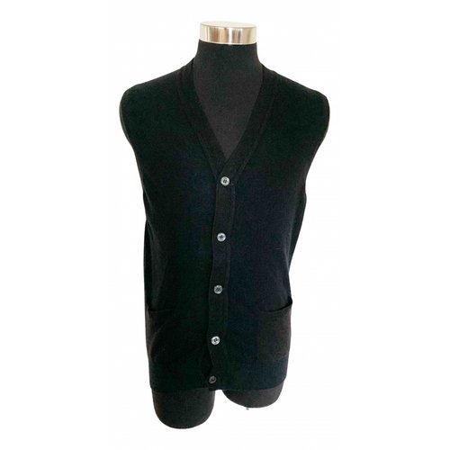 Pre-owned Aquascutum Cashmere Vest In Black
