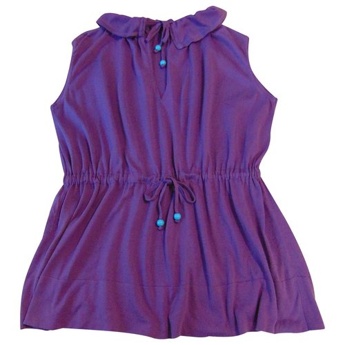Pre-owned Fendi Purple Cotton Top