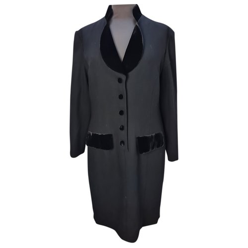 Pre-owned Luisa Spagnoli Wool Dress In Black