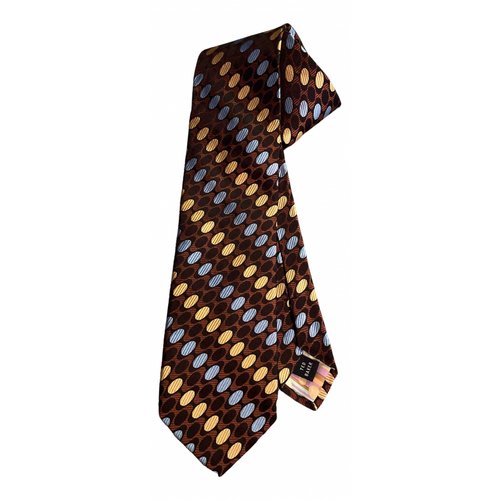 Pre-owned Ted Baker Silk Tie In Multicolour