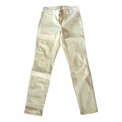 Pre-owned J Brand Yellow Cotton Jeans