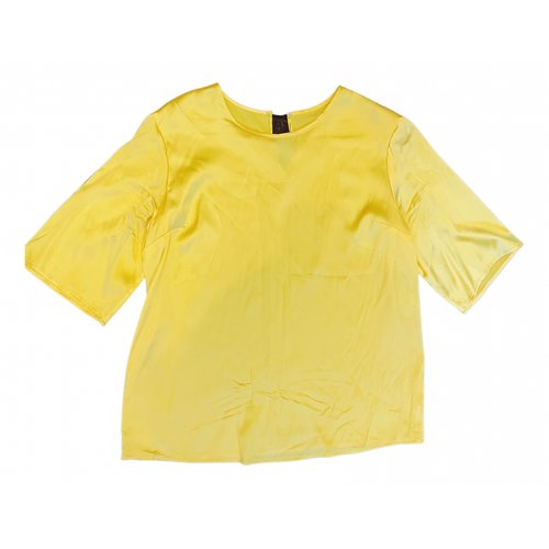 Pre-owned Dolce & Gabbana Silk Blouse In Yellow