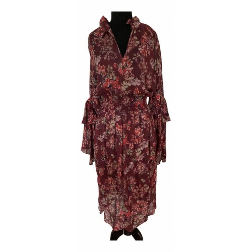 Pre-owned Iro Mid-length Dress In Burgundy